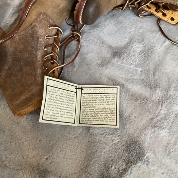 NWT Frye lace up short boot leather size 6 - Picture 5 of 9